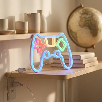 Planetlit™ LED Planet Neon Night Light, styled close view