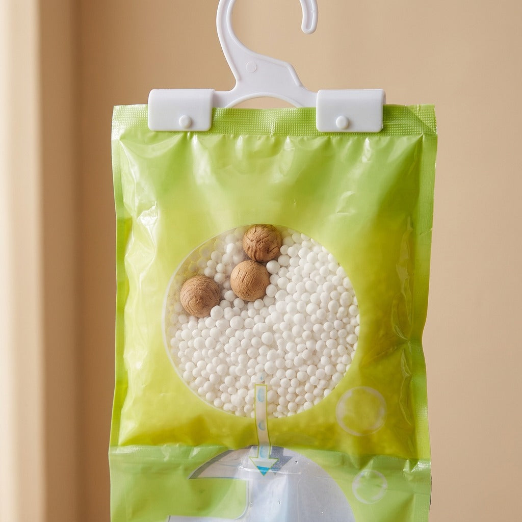 Dewpouch™ Hanging Dehumidification Bag, material and detail close-up