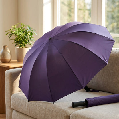 Sunrib™ 12-Bone Folding Sun Umbrella, styled close view