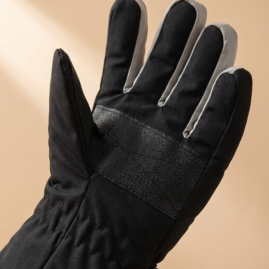 Frostfork™ Split Finger Winter Gloves, material and detail close-up