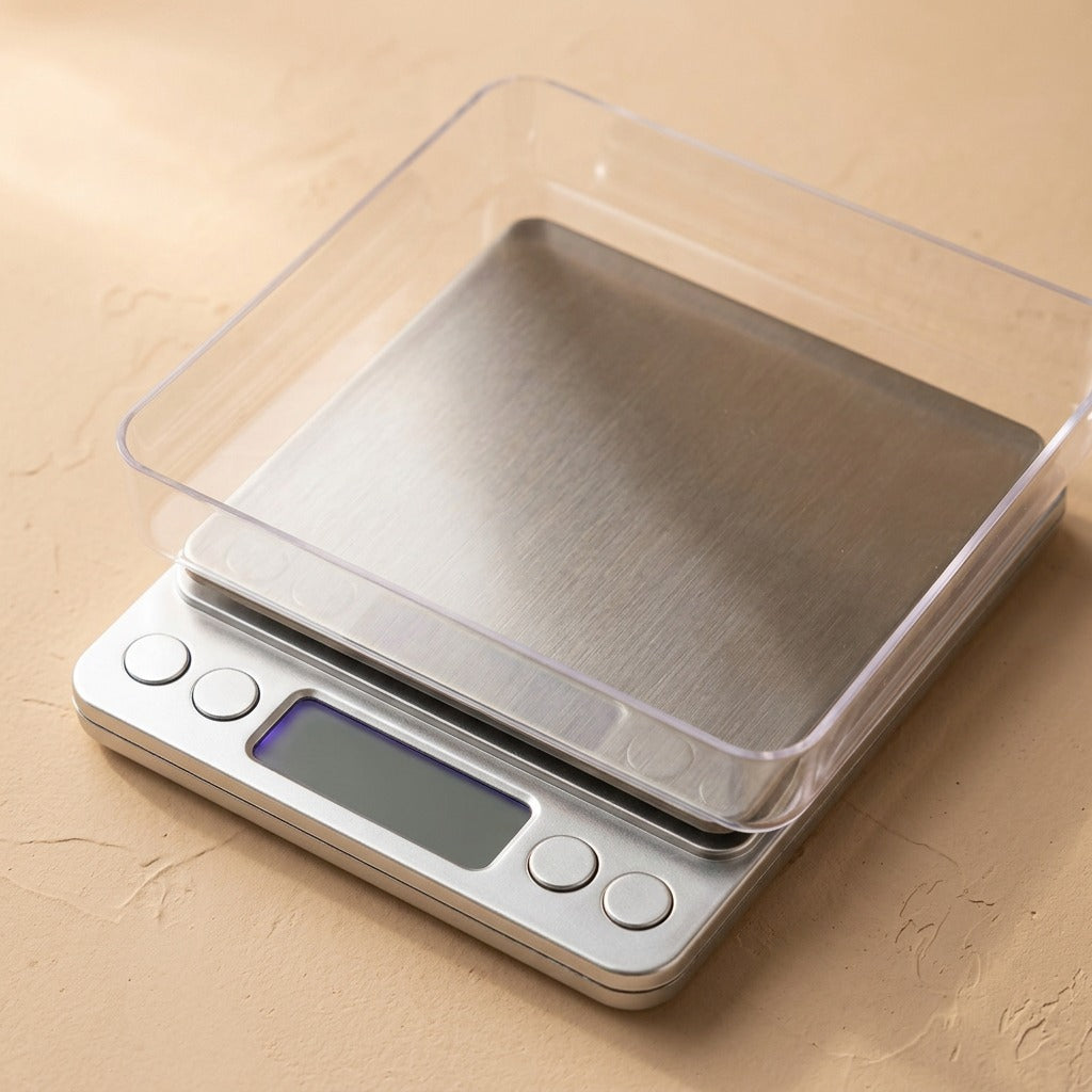 Weighwise™ Digital Kitchen Scale, material and detail close-up