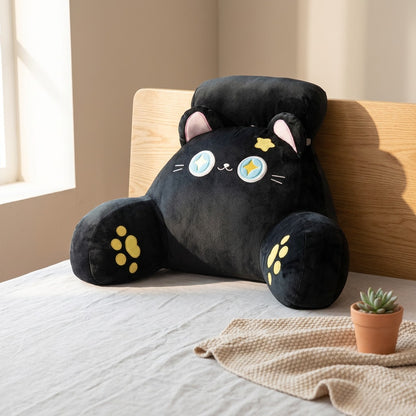 Plushperch™ Plush Cartoon Backrest Pillow in a calm home setting