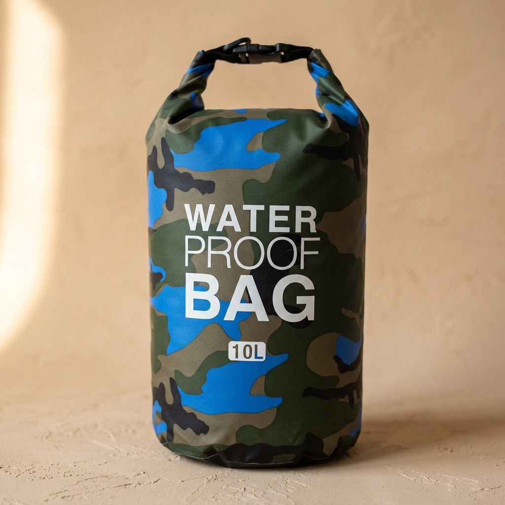 Camodry™ PVC Camouflage Waterproof Bag, material and detail close-up