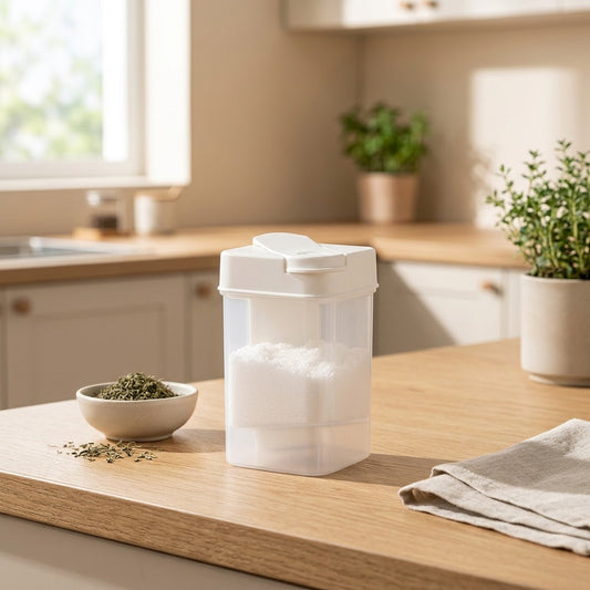 Dashdose™ Plastic Quantitative Seasoning Bottle in a calm home setting