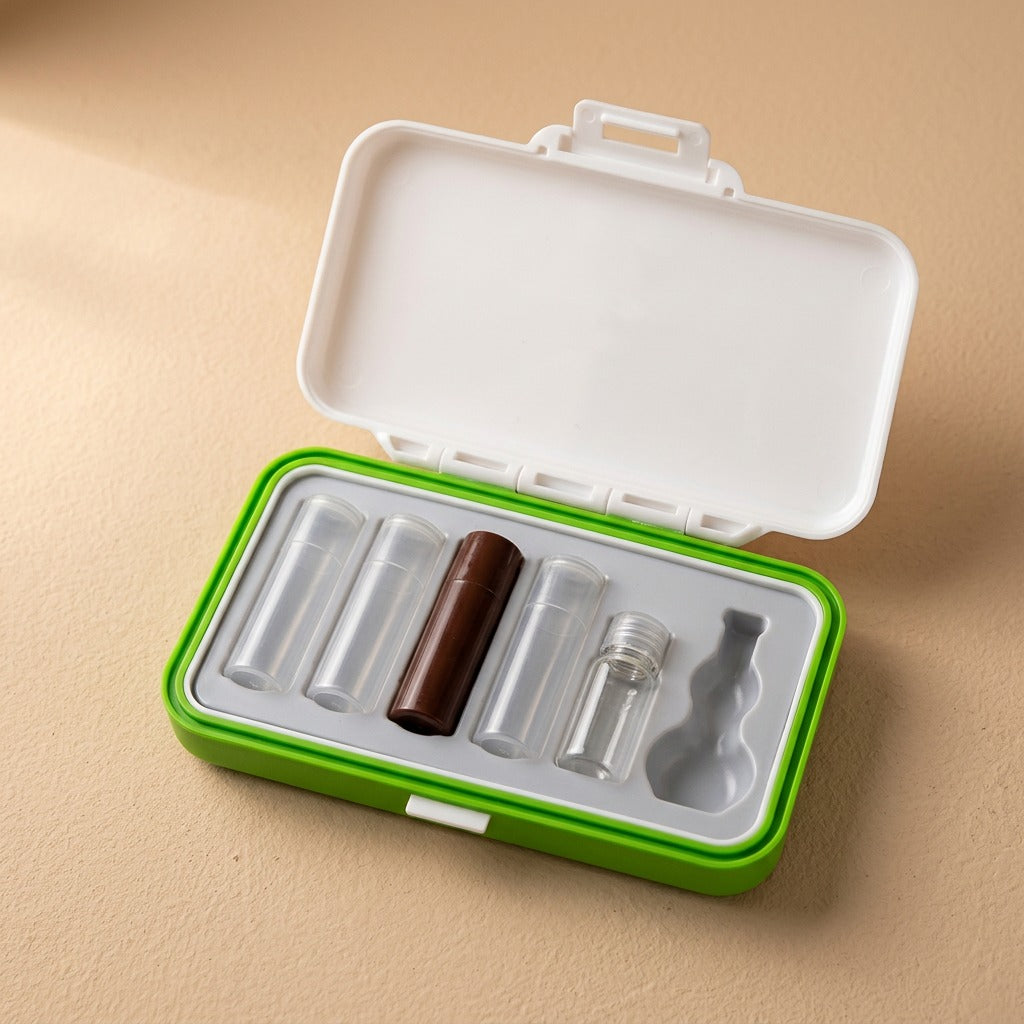 Pillhaven™ Pill Storage Box, material and detail close-up