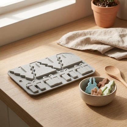 Pinebake™ Christmas Tree Silicone Cake Mold, styled close view
