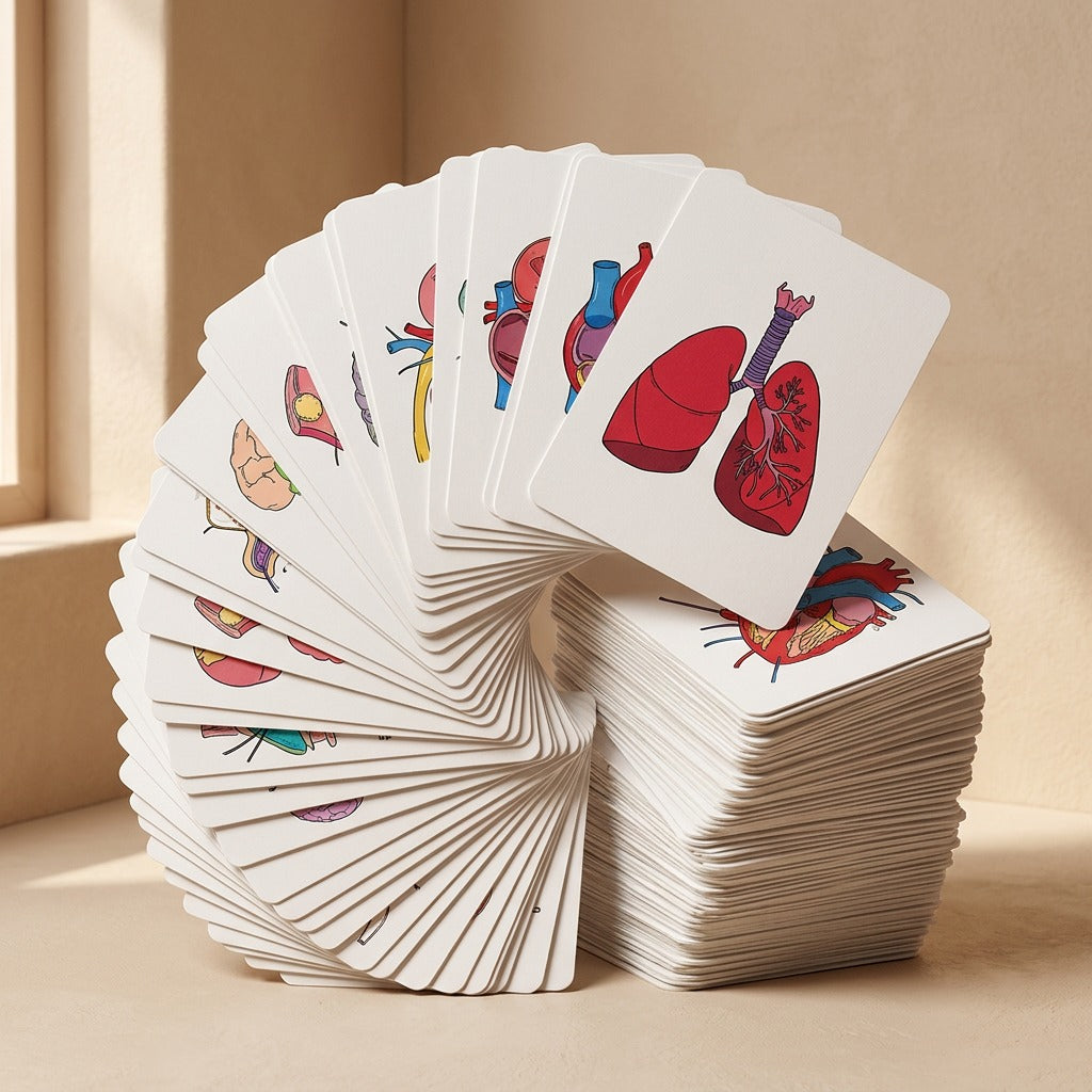 Bodydeck™ Human Anatomy Flashcards, 30-Piece Set