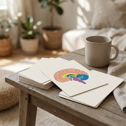 Bodydeck™ Human Anatomy Flashcards, 30-Piece Set, styled close view