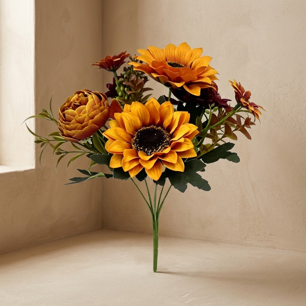 Sunnybloom™ Silk Sunflower Bouquet