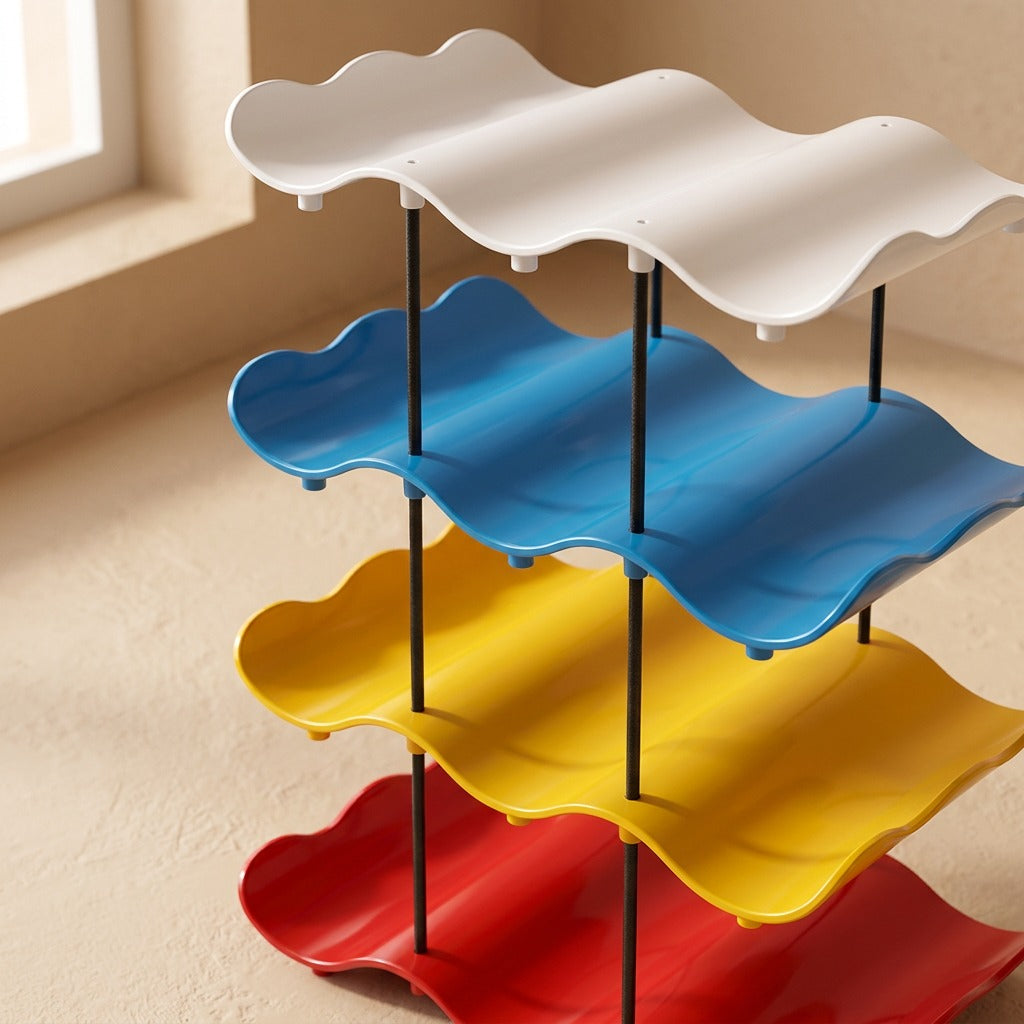 Cuptiers™ Multi-Layer Cup Storage Rack, material and detail close-up