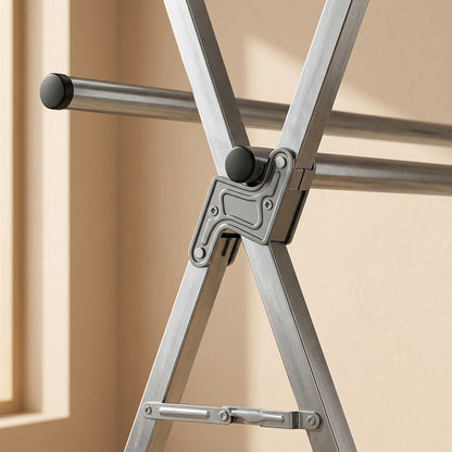 Dryspan™ Galvanized Steel Clothes Drying Rack, material and detail close-up