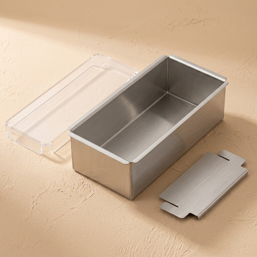 Bakefirm™ Thickened Stainless Steel Cake Mold, material and detail close-up