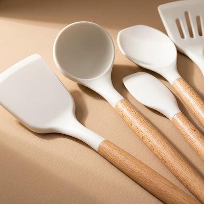 Flexspoon™ Silicone Kitchen Utensil Set, material and detail close-up