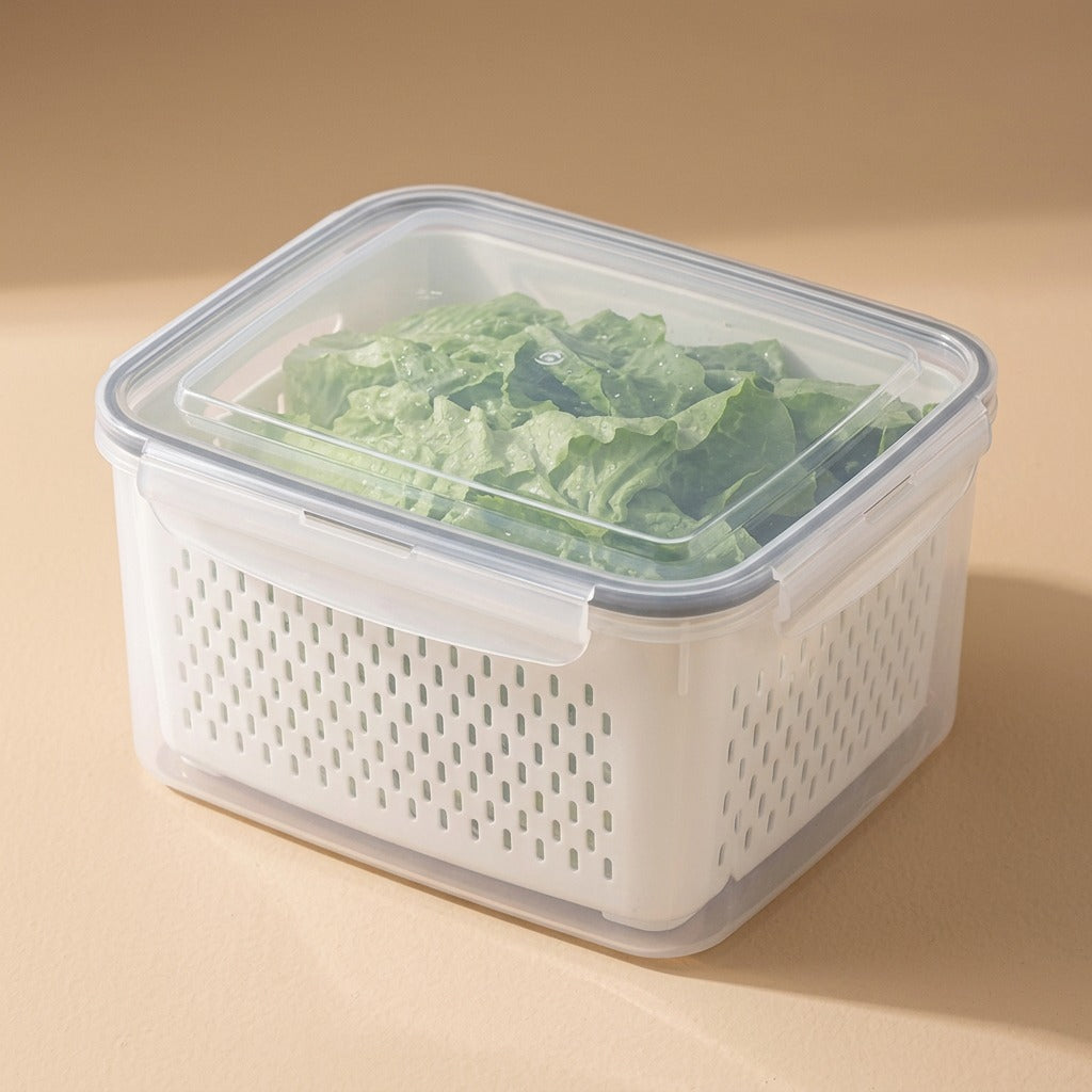 Drainfresh™ Refrigerator Drain Storage Box, material and detail close-up