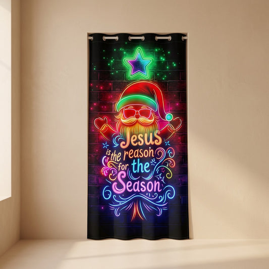 Doorcheer™ Christmas Santa Claus Door Curtain