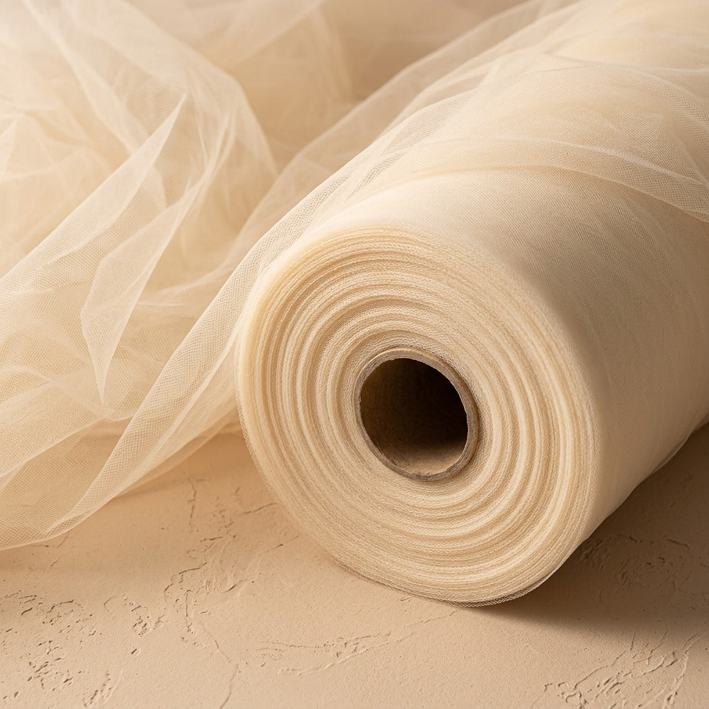 Tulleveil™ Mesh Tulle Wedding Decoration, material and detail close-up