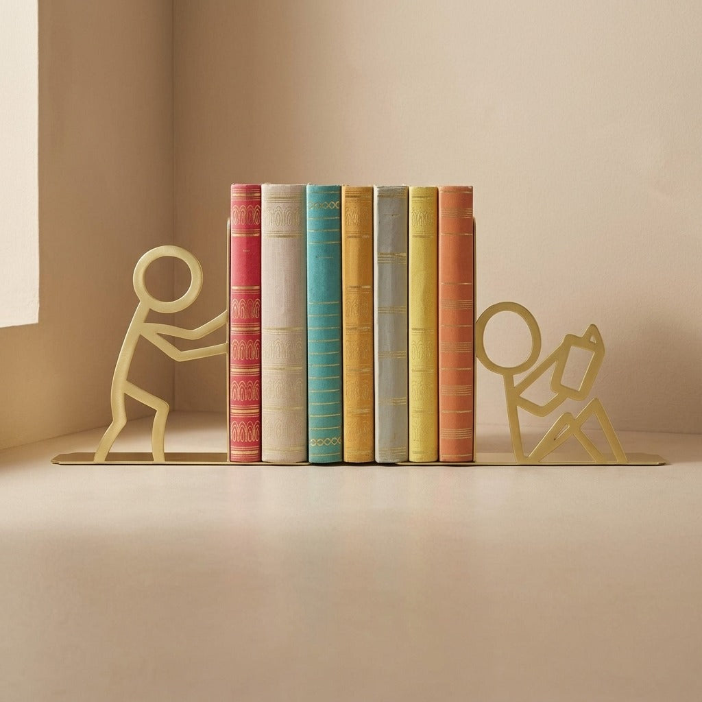 Lineprop™ Iron Abstract Line Book Stand