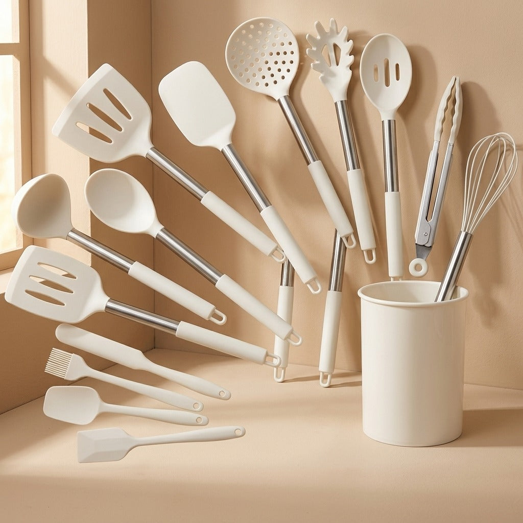 Silicraft™ 15-Piece Silicone Kitchen Utensil Set