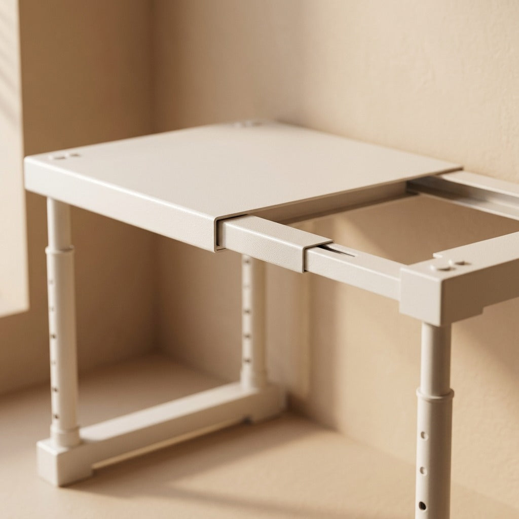 Shelfspan™ Extendable Cabinet Storage Rack, material and detail close-up