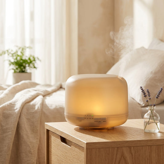 Mistfill™ 500ml USB Air Humidifier in a calm home setting