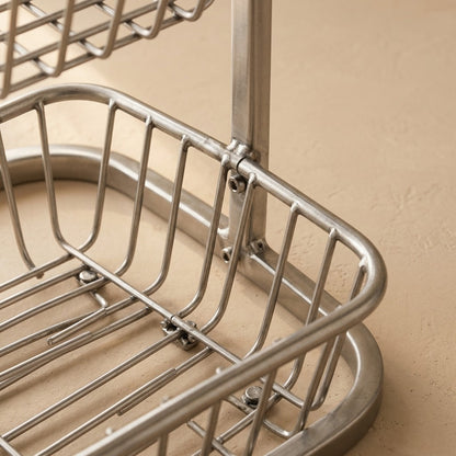 Fruitforge™ Wrought Iron Fruit Basket Rack, material and detail close-up