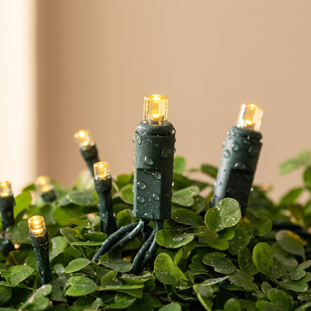 Stringgleam™ Solar Outdoor String Lights, material and detail close-up