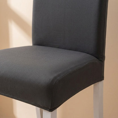 Chairveil™ Polyester Dining Chair Cover, material and detail close-up