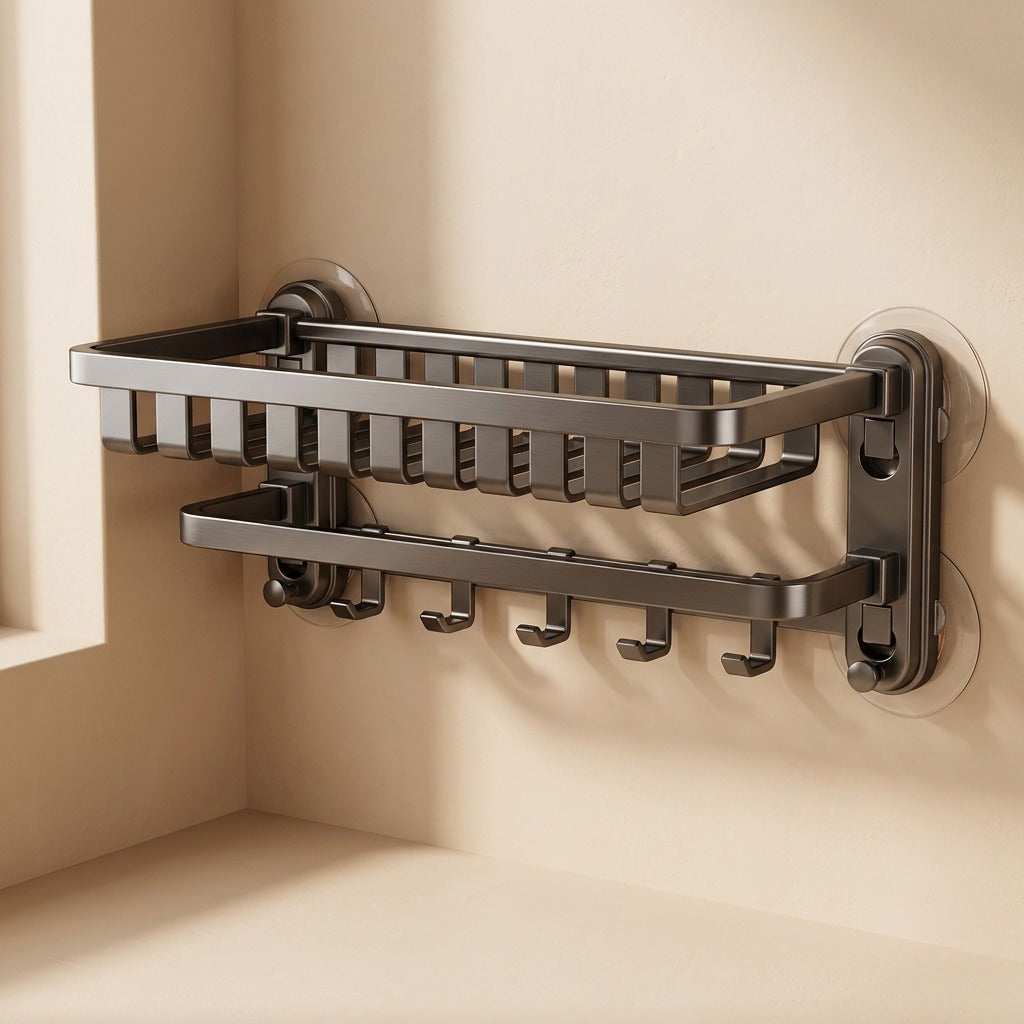 Suctionrail™ Steel Suction Cup Towel Rack