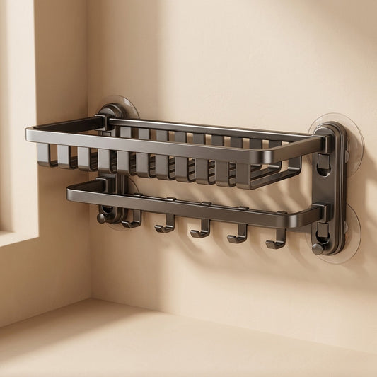 Suctionrail™ Steel Suction Cup Towel Rack