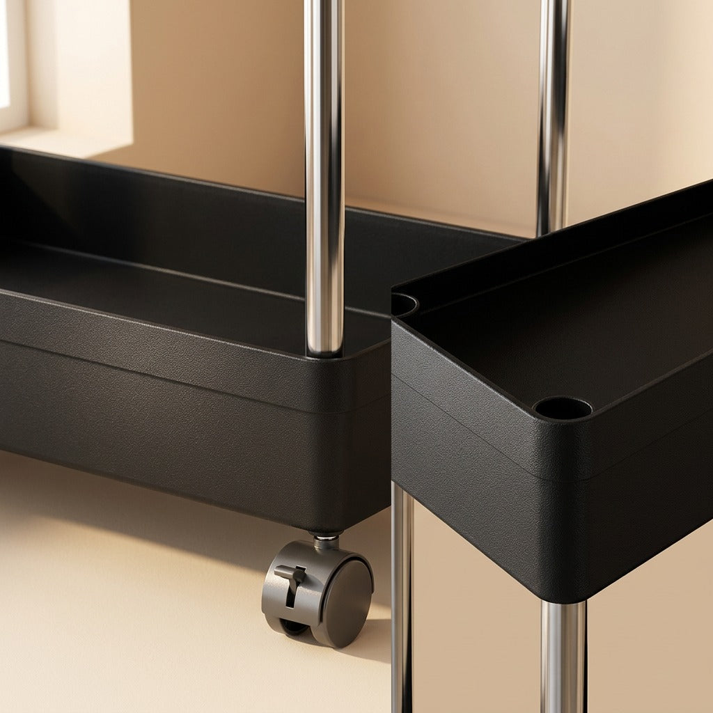 Stackrise™ Plastic Multi-Layer Storage Rack, material and detail close-up
