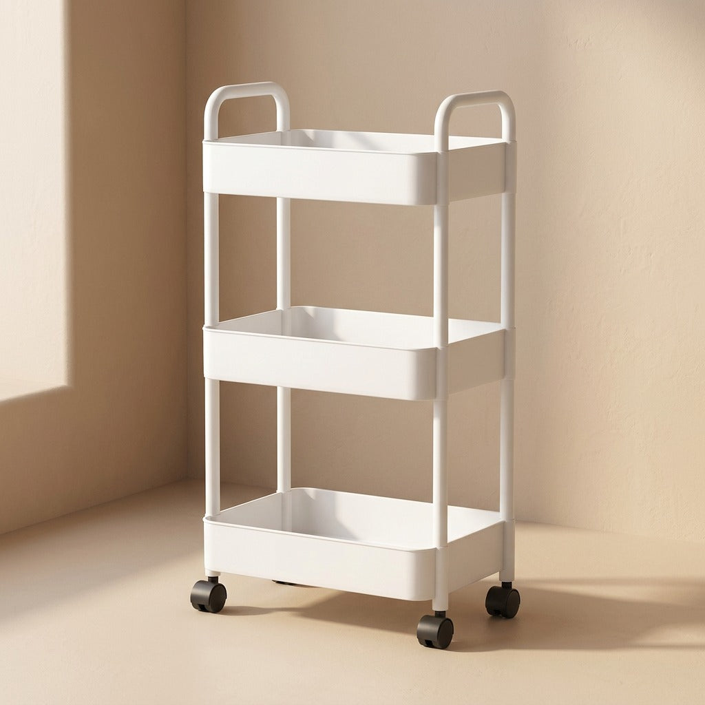 Cartstow™ Plastic Storage Rack Trolley