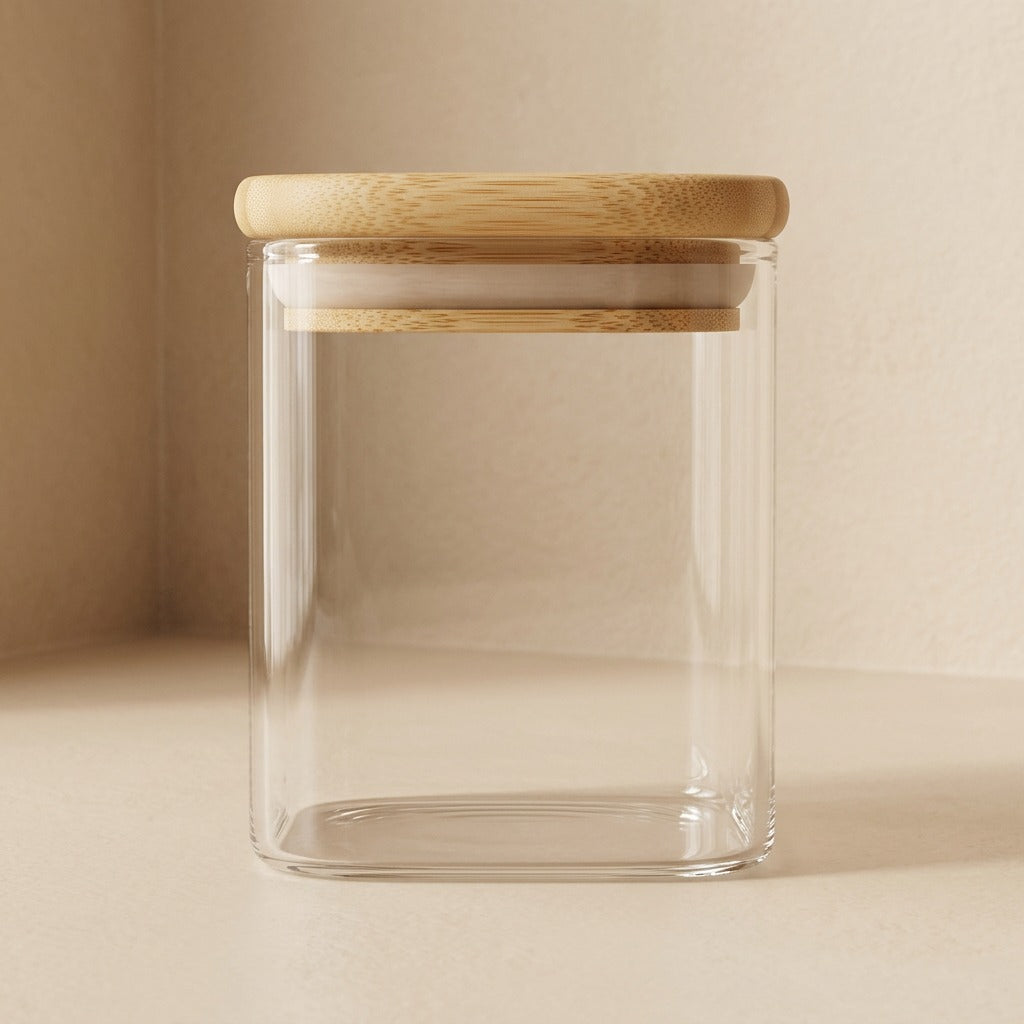 Bambooseal™ Glass Spice Jar With Bamboo Lid