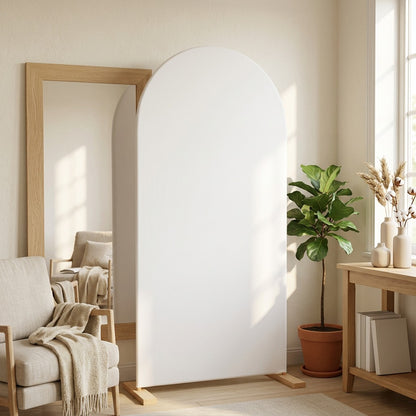 Archdrape™ Cloth Arch Background Cover in a calm home setting