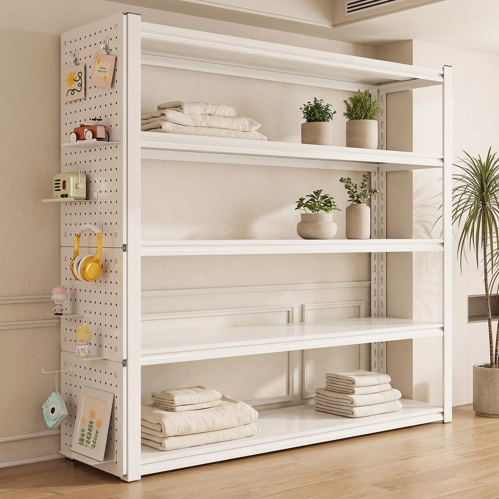 Floorrack™ Metal Floor-Standing Storage Rack in a calm home setting