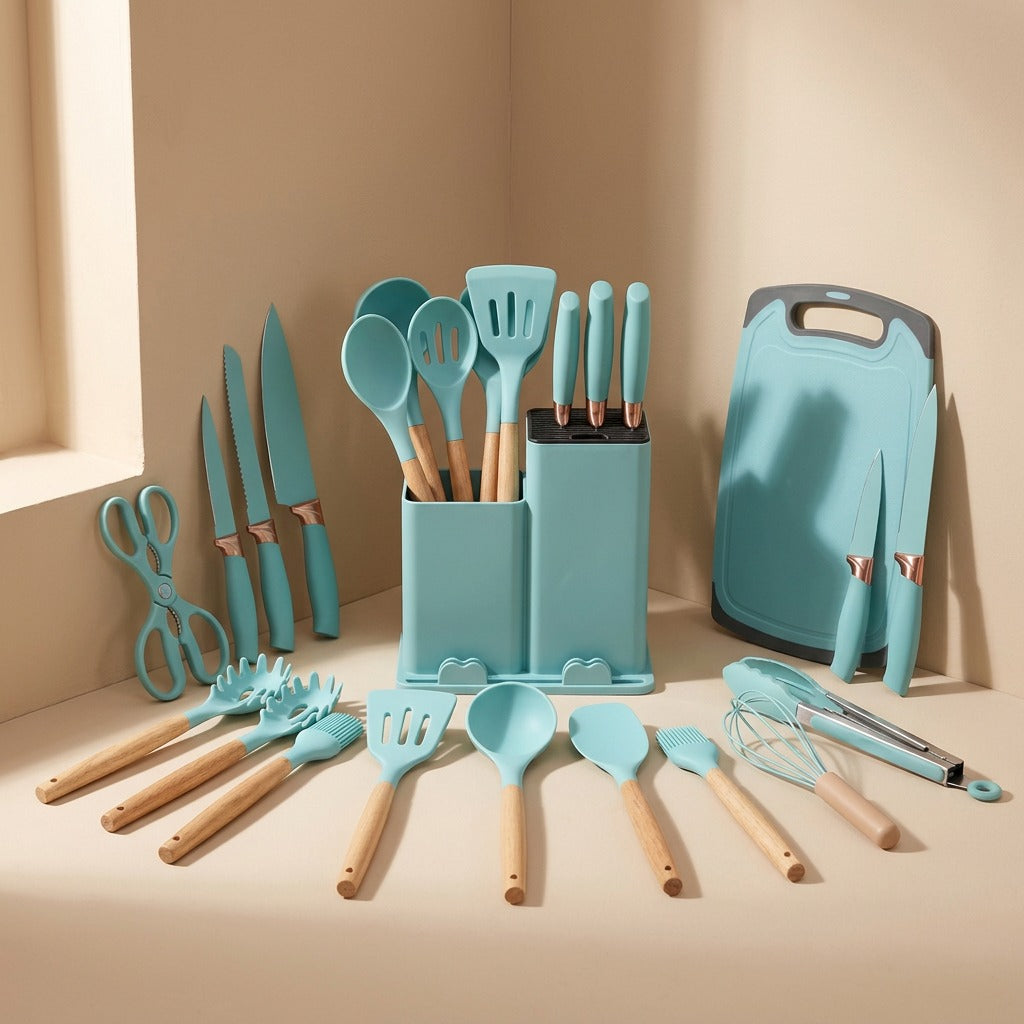 Utensilo™ 19-Piece Silicone Kitchen Utensil Set