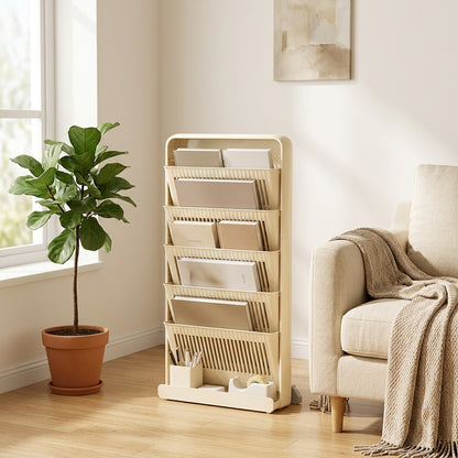 Bookgrove™ Plastic Floor-Standing Bookshelf in a calm home setting