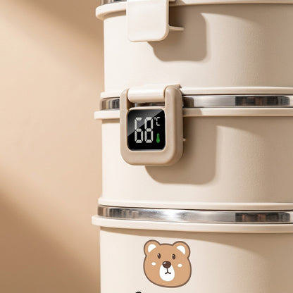 Warmbento™ Stainless Steel Insulated Lunch Box, material and detail close-up