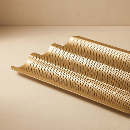 Crustline™ Non-Stick Baguette Baking Tray, material and detail close-up