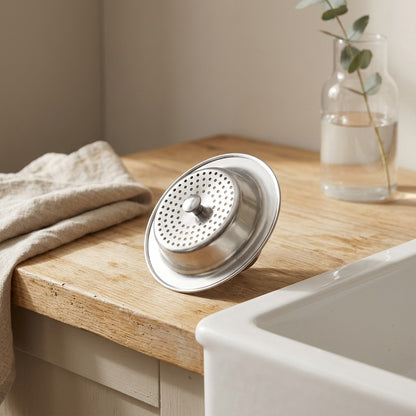 Drainweave™ Stainless Steel Sink Filter Screen, styled close view