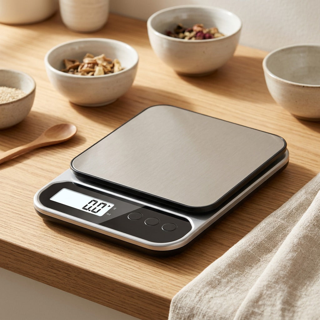 Mealmeasure™ Digital Food Scale, styled close view