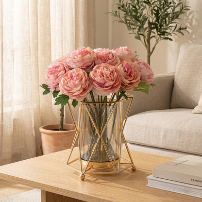 Petalwick™ Glass Flower Pot Candlestick in a calm home setting