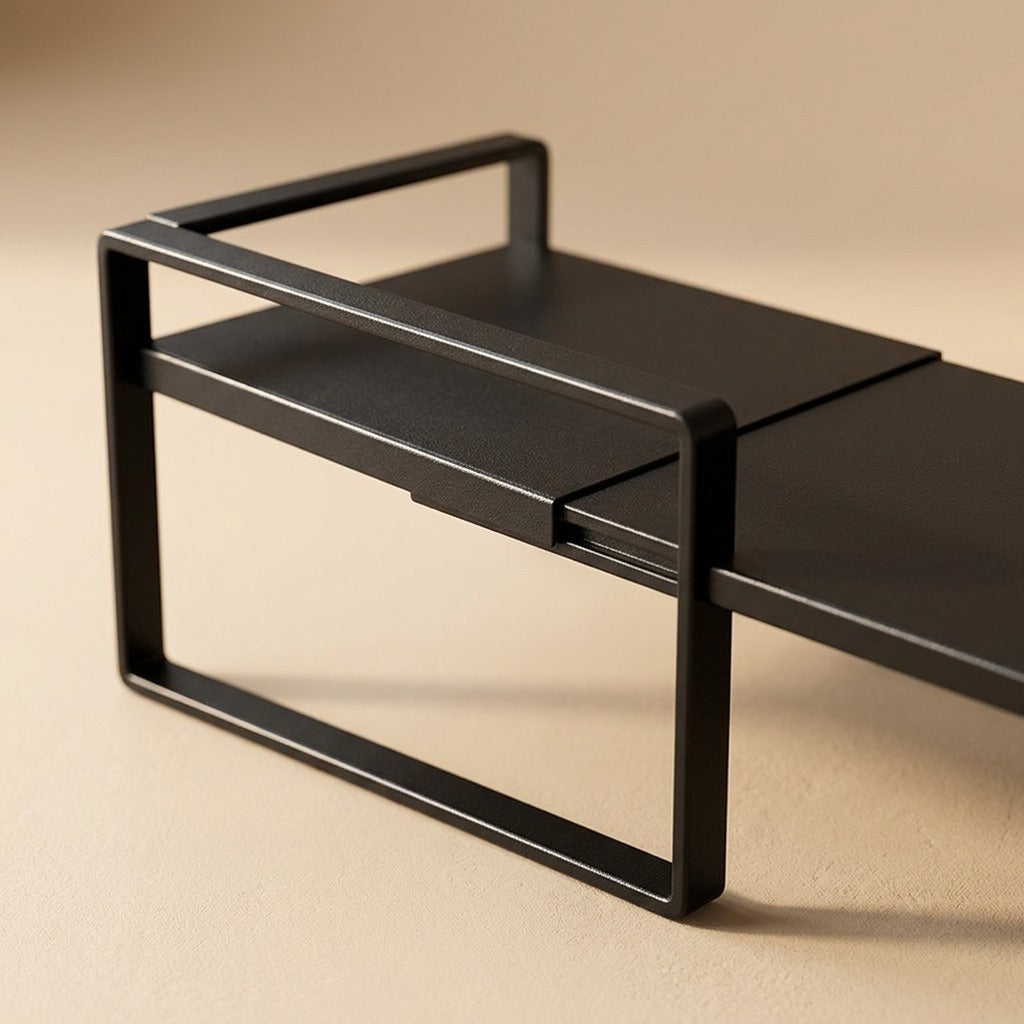 Spicerail™ Carbon Steel Seasoning Rack, material and detail close-up