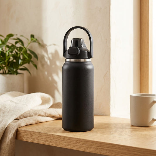 Thermosip™ 304 Stainless Steel Insulated Bottle in a calm home setting