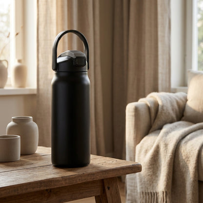 Thermosip™ 304 Stainless Steel Insulated Bottle, styled close view