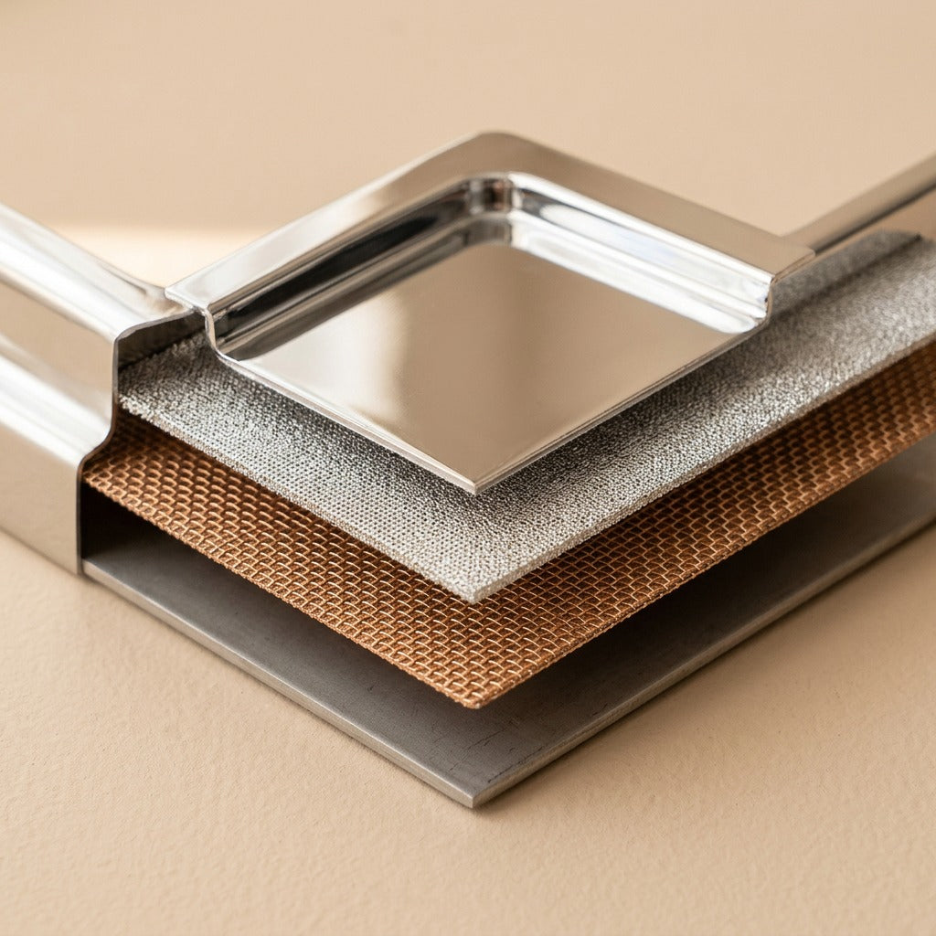 Rackdrain™ Stainless Steel Dish Rack, material and detail close-up