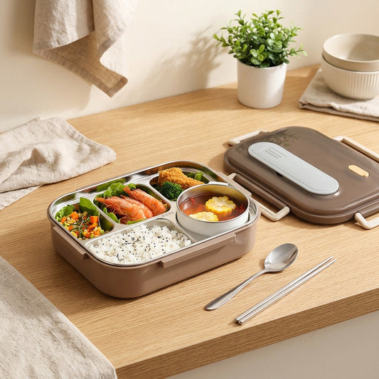 Mealgleam™ 316 Stainless Steel Lunch Box in a calm home setting