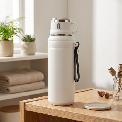 Heatseal™ 316 Stainless Steel Thermos Cup in a calm home setting