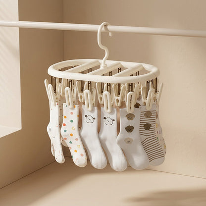 Clipair™ Plastic Drying Rack With Clips