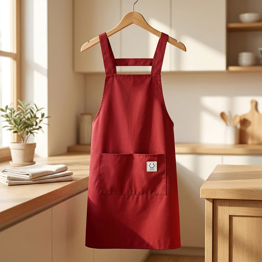 Markwear™ Customized Logo Printed Apron in a calm home setting