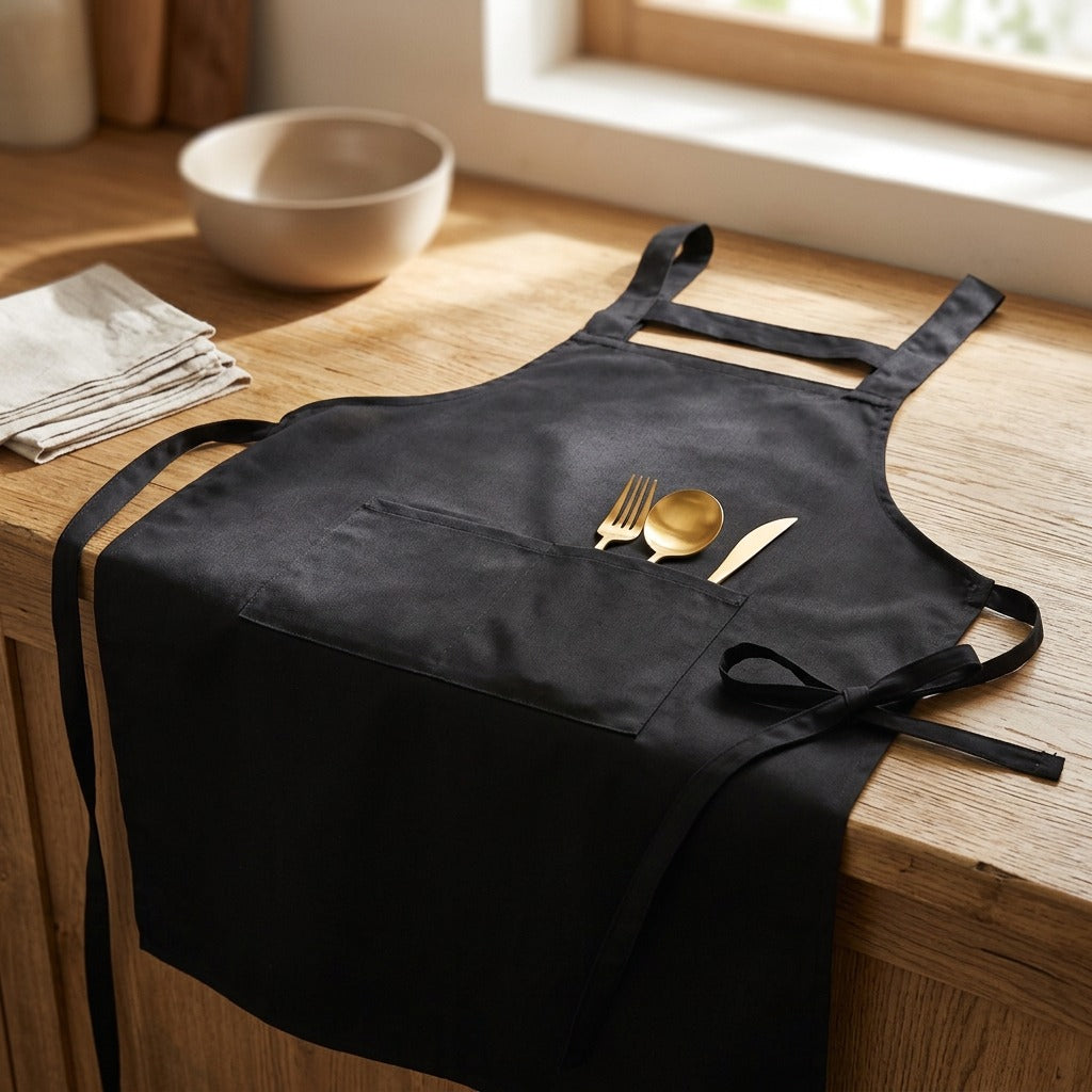 Markwear™ Customized Logo Printed Apron, styled close view